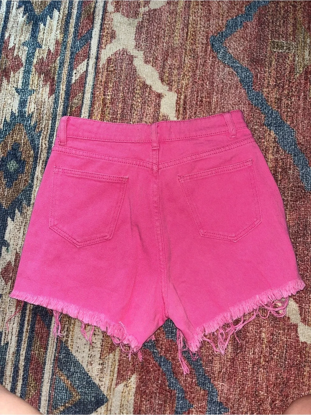 Blue B Hot Pink Embellished Denim Shorts - Picture 7 of 9